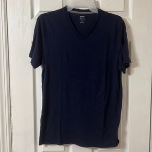 Mens Old Navy Short Sleeve V Neck Tee Shirt, Navy, Size Small